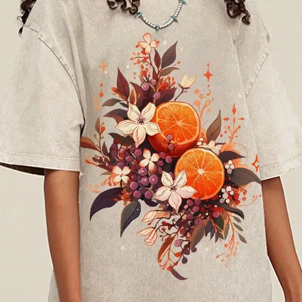 

Women's Y2K Graphic Tees Vintage Washed Cotton Unisex Fit Tops Lightweight Casual Wear Gym Lounge Customscool
