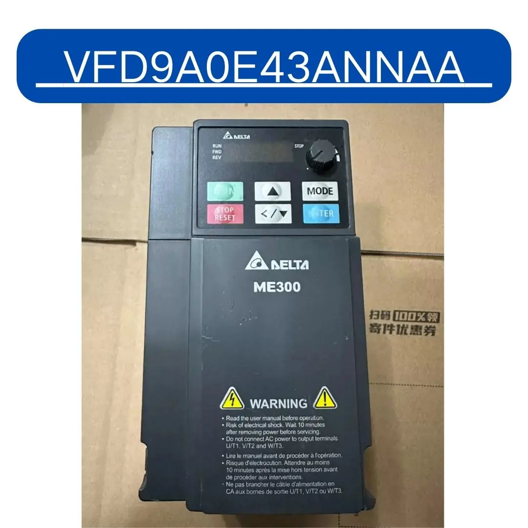 

VFD9A0E43ANNAA inverter 3.7KW second-hand tested ok Fast Shipping