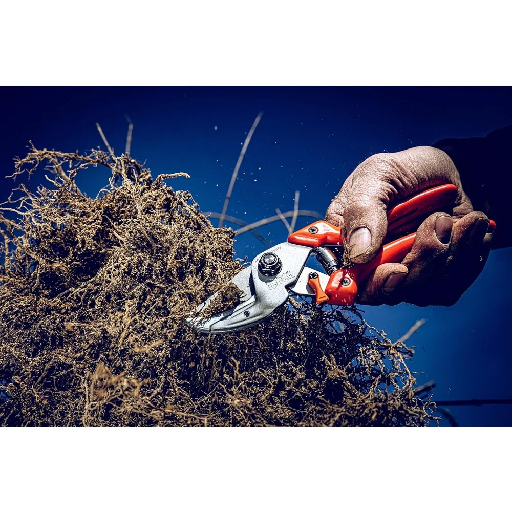 Tagliasiepi Bypass con lame da potatura robuste e affilate |   Ideale per l'uso in giardino |   Strumenti Prunner per incudine di livello professionale