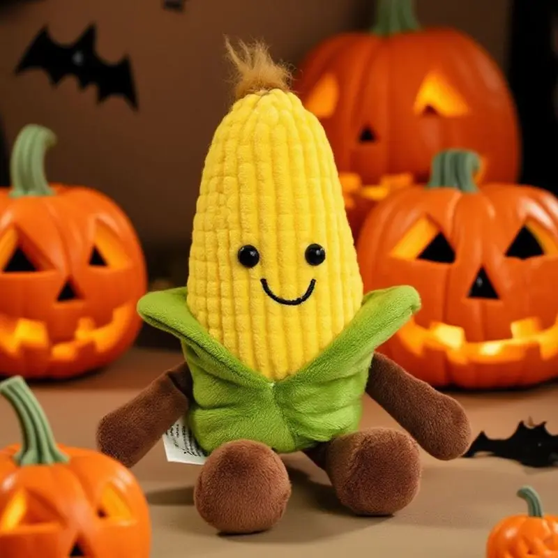 15 * 8 cm giocattoli di mais peluche Kawaii frutta gialla peluche ripiene giocattoli di cartone animato per ragazzi ragazze regali di compleanno di Natale