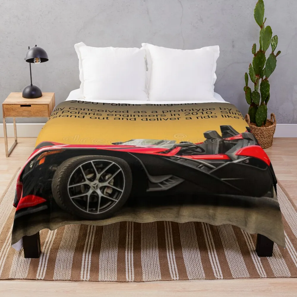 

Polaris Slingshot Art Throw Blanket Soft Beds Decoratives Polar Blankets