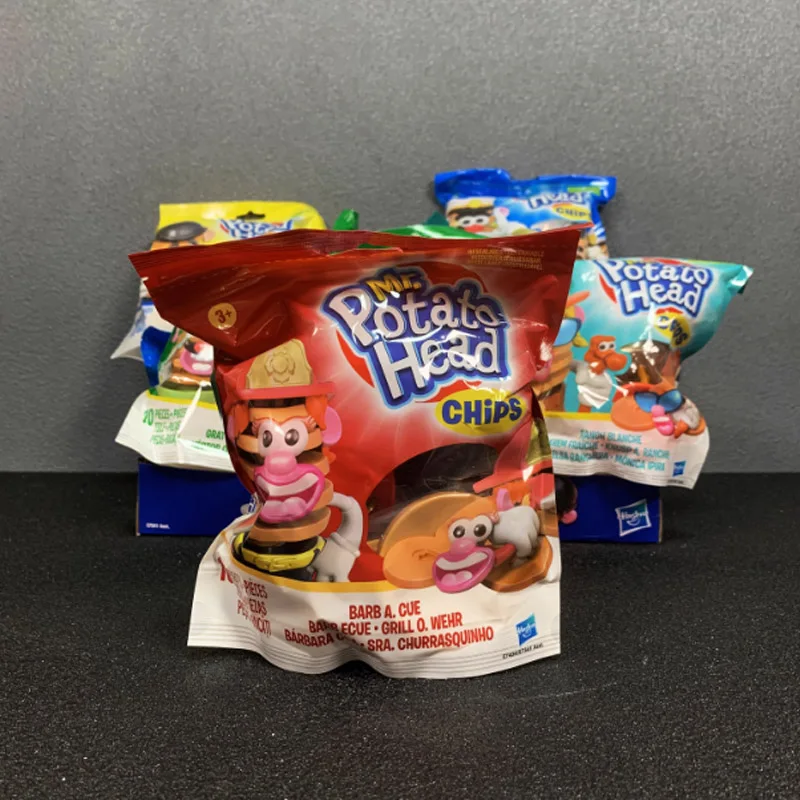 Hasbro Mr. Potato Head Chips - Bolsa Sorpresa de Figuras de Acción Kawaii, Juguetes, Muñecos de Dibujos Animados, Colección de Modelos, Adornos de Escritorio, Regalos para Niñas