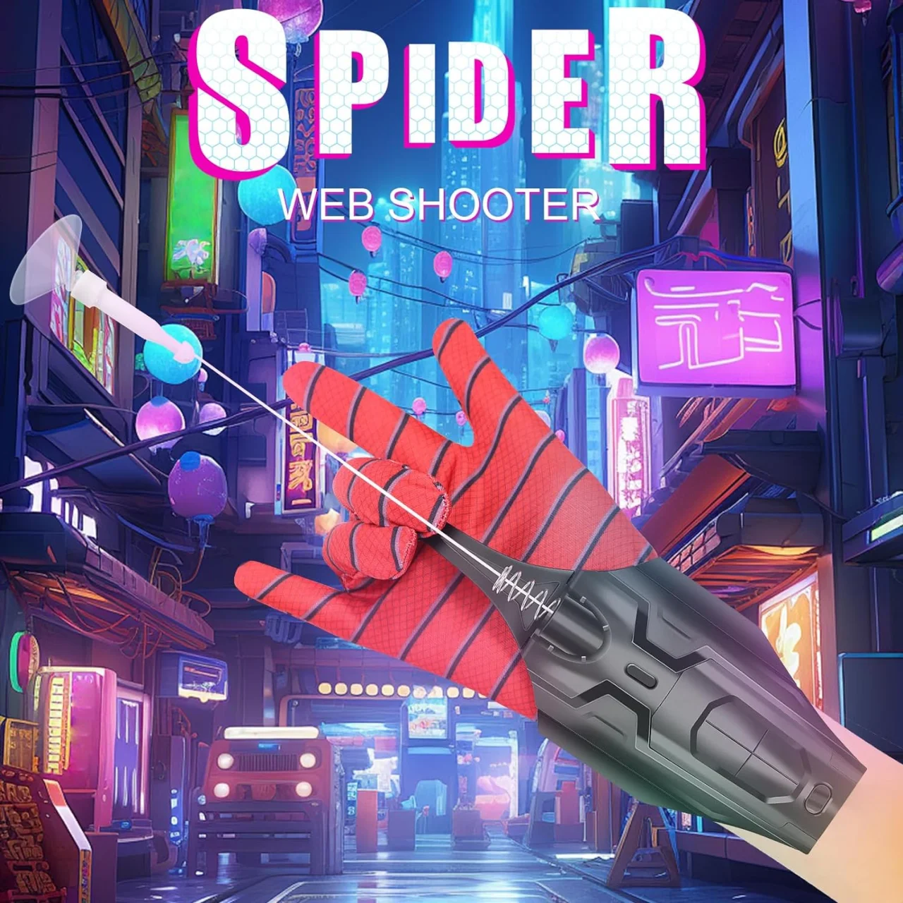spider man Wrist Launcher Shooters Peter Parker Cosplay Props Shooting Device Toys For Children GiftsSpider Silk Launche Toy