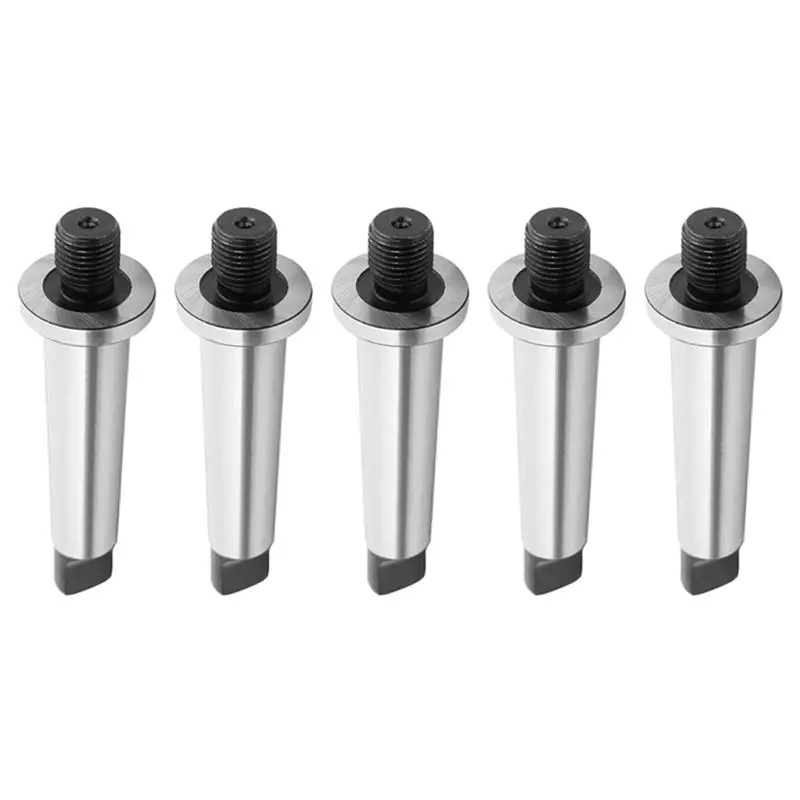 

EYFL-5Pcs 2Mt Shank To 1/2 Inch -20 Threaded Drill Chuck Arbor Hardened Morse Taper Mt2 Adapter