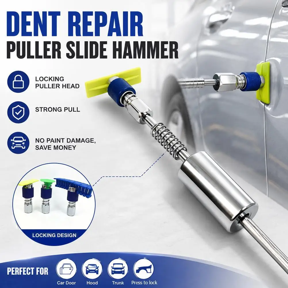 

Car Body Dent Repair Puller Hammer Lockable Pull Head Paintless Dent Removal Tool For M10/for M16 Common Port Puller