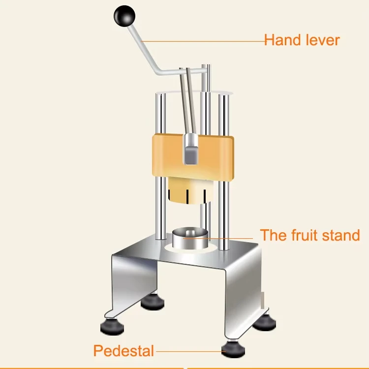 Manual Industrial Pineapple Peeler Corer Slicer Peeling Slicing Coring Machine Vertical Pineapple Peeling Machine