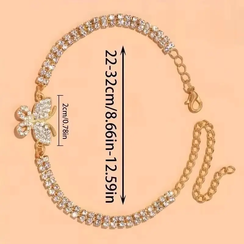 2026 Shining Cubic Zirconia Chain Anklet for Women Fashion Silver Plated Ankle Bracelet Barefoot Sandals Foot Jewelry