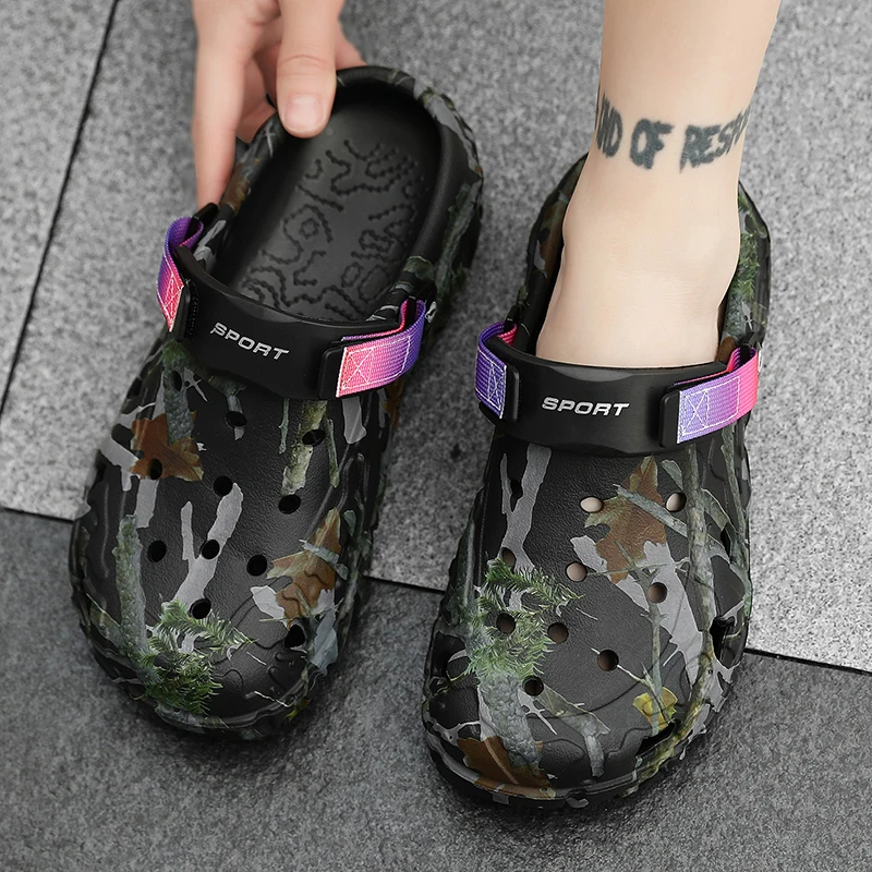 Men's Casual Beach Sandals With Comfortable Low Heels Lightweight_voghion.com