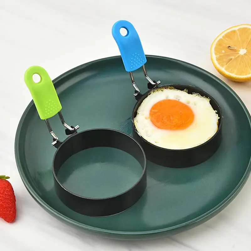 Pancake Molds for Cooking Folding Egg Mold for Breakfast Non-Stick Rings Griddle Egg Rings for Breakfast Pancakes Fried Eggs