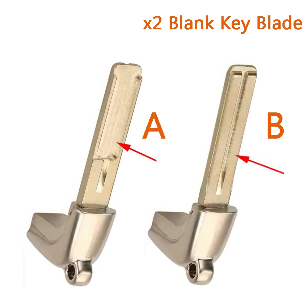 

KEYECU 2pcs Remote Blank Key Blade for Lexus LS460 CT200h ES350 GX460 GS350 IS250 LX570 ES GS IS LS