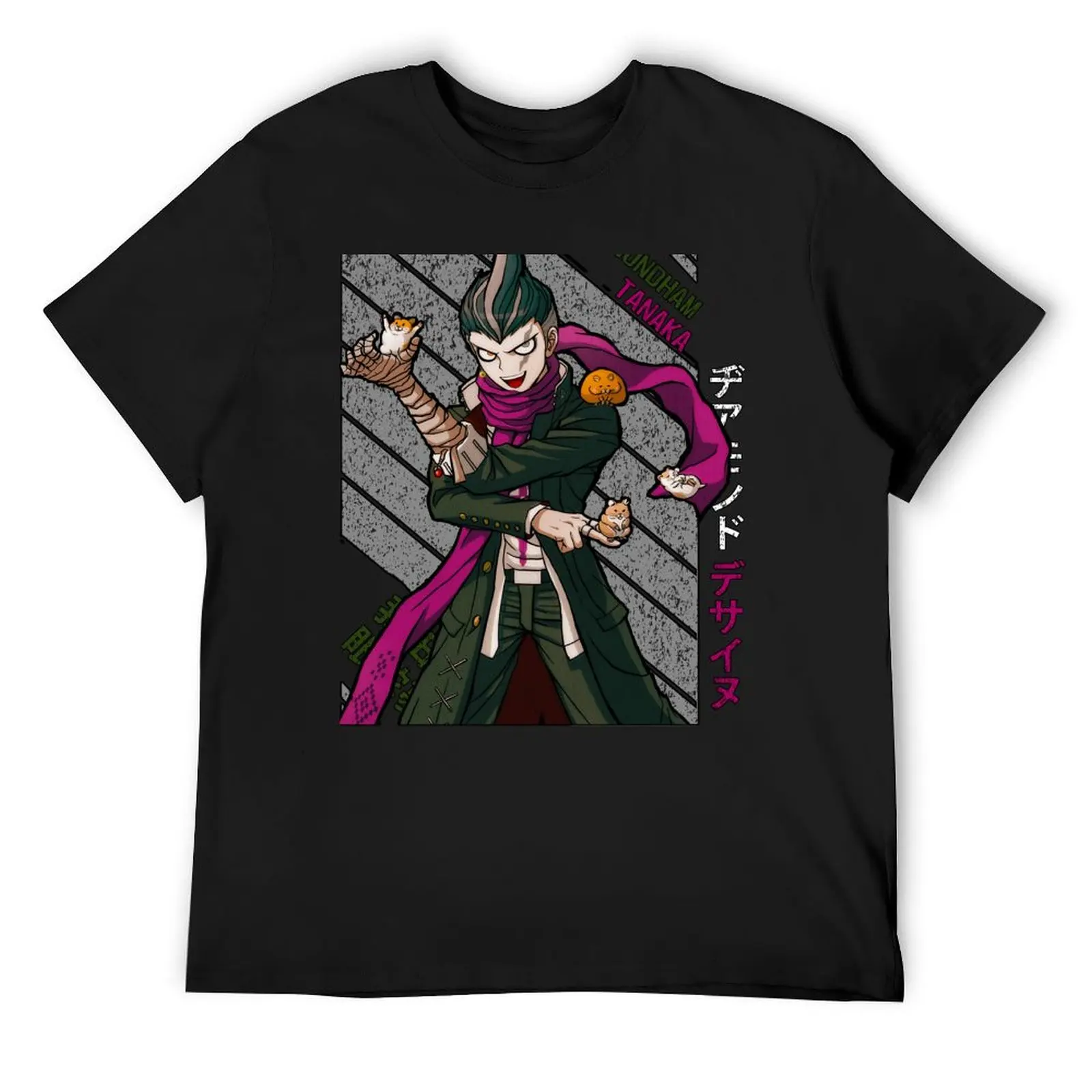 Gundham Tanaka - Super DanganRonpa 2 T-Shirt plus size clothes oversized customizeds black t shirts for men