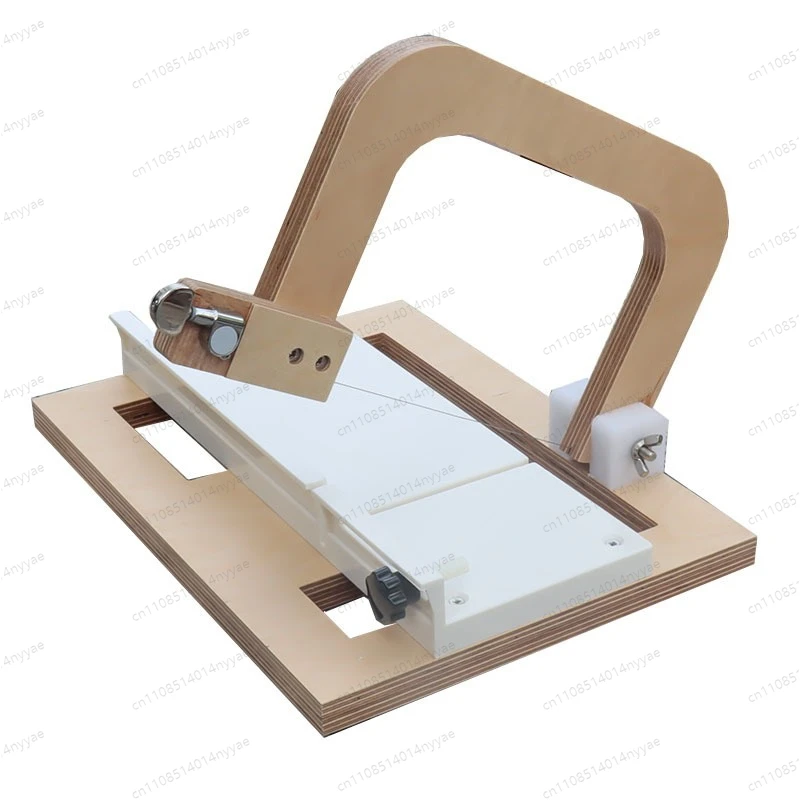 

Wire Soap Cutter Guillotine, Professional Soap Making Tool with Adjustable Thickness, Stainless Steel Table