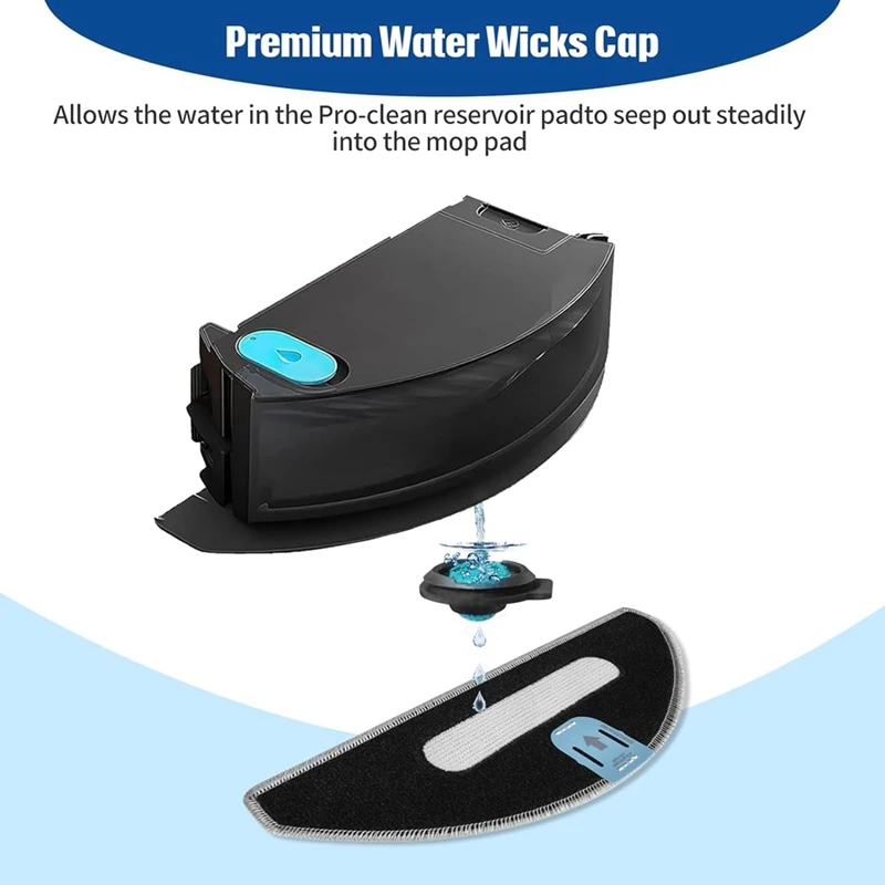 وسادات ممسحة قابلة للغسل وقابلة لإعادة الاستخدام لاستبدال Irobot Roomba ، 6 وسادات مسح من المايكروفايبر ، كومبو I5 ، I5 + ، J5 + ، 6 فتائل