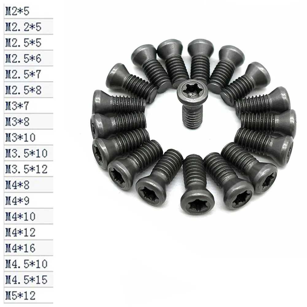 20 Chiếc Vít M2 M2.5 M3 M3.5 M4 M5 Torx Ốc Vít Để Thay Thế Carbide Lưỡi Dao Tiện Bằng Máy CNC Dụng Cụ Chuyên Nghiệp Tay dụng Cụ Dụng Cụ Kim Loại