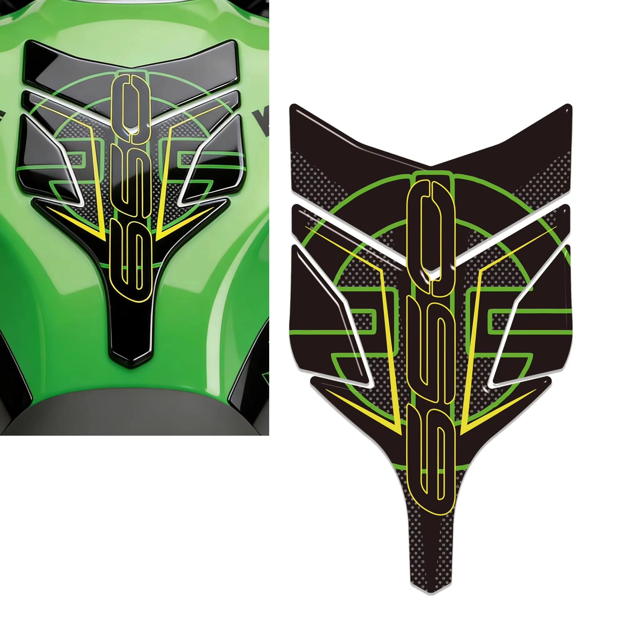 Motorcycle Tank Knee Pad Grips Stickers Decals Protector Gas Fuel Oil Kit for Kawasaki Ninja 650
