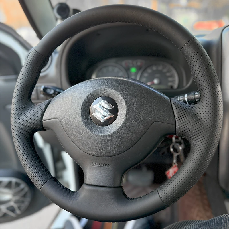 

It is suitable for the hand-sewn steering wheel cover specially designed for the Suzuki Jimny
