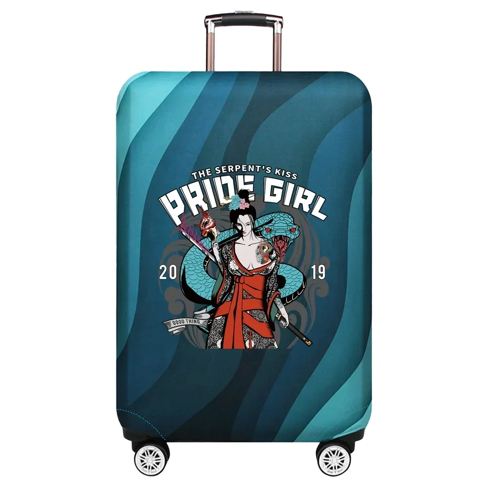 Simplicity Luggage Cover Travel Suitcase Protective Cover Samurai Series Dust-Proof Stretch Fabric for 18-32inch Baggage Case