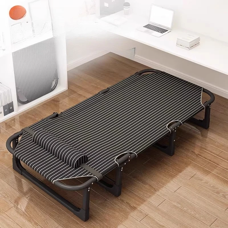 Portable Bed Folding Single Double with Mattress for Home Office Guest Room Space Saving Furniture Design