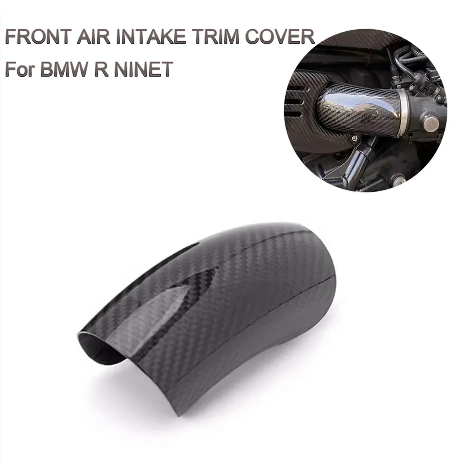 Protector de fibra carbono para BMW R NINE T R9T R nineT, cubierta entrada aire, protección decorativa montada, escape