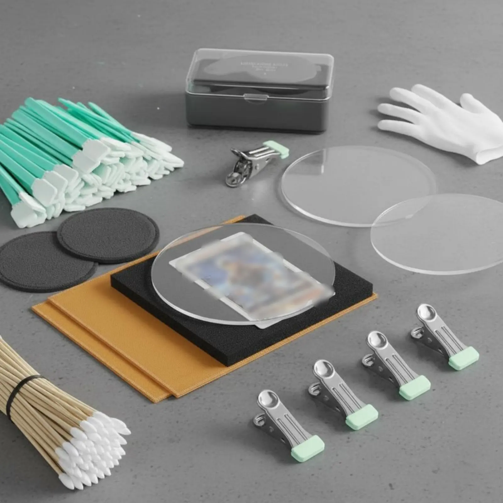 

320 Pieces Collector Card Maintenance Kit High-Quality Suede Cloths Collectible Accessory for Hobbyists