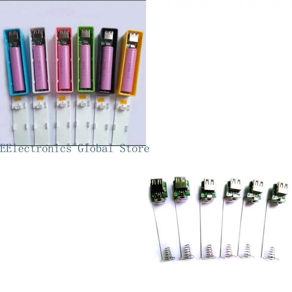 462B Color Battery Shell Case For 1Pc 18650 Power Battery Enclosure with Easy Assembly and Slip Proof Surfaces