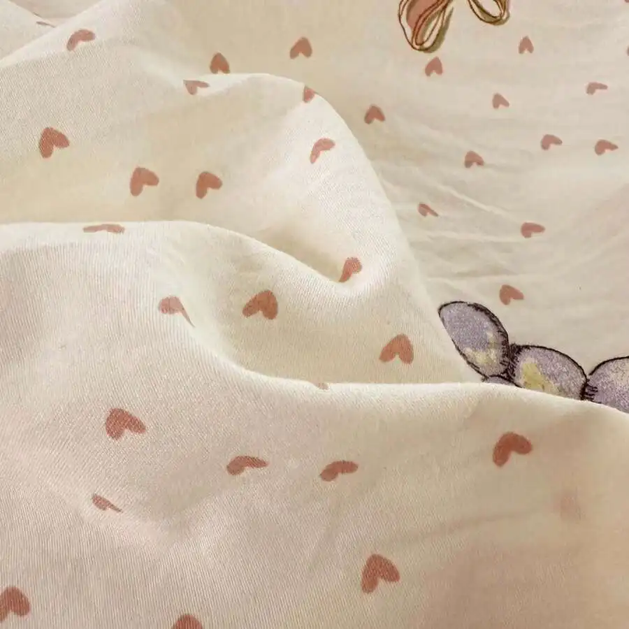 3pcs Bed Skirt Set (1 Bed Skirt + 2 Pillowcases), With Lace Trim, Floral Style, Soft And Skin-Friendly For All Seasons, Suitable