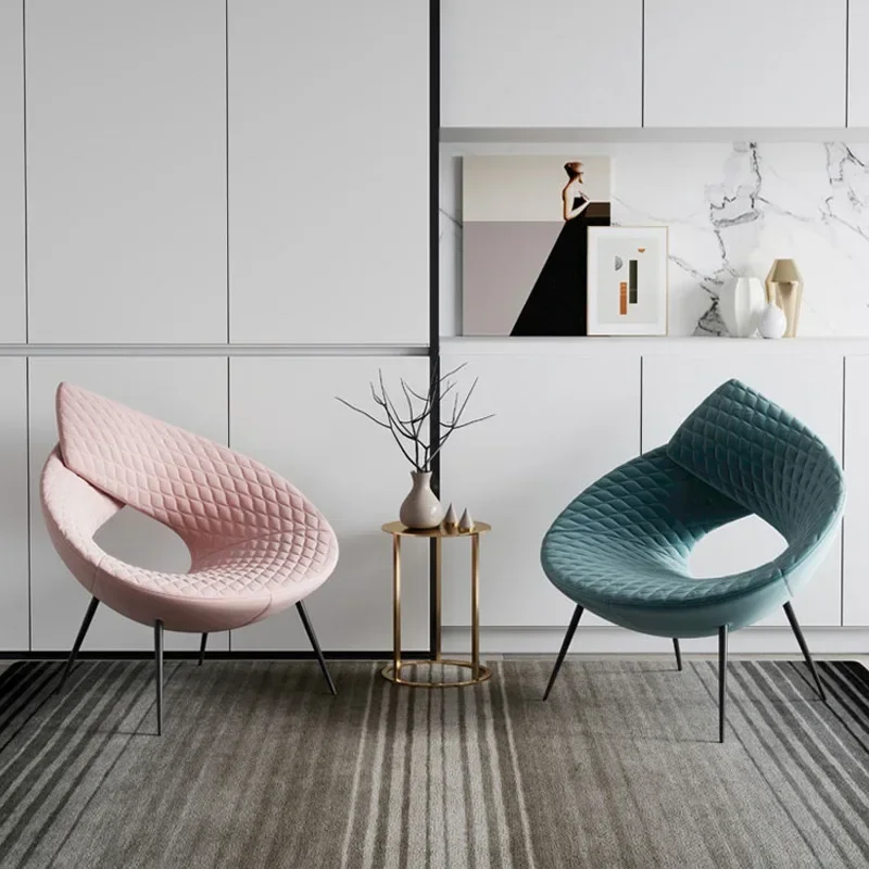 Italian minimalist creative designer croton, study hotel living room leisure chair, Nordic style special-shaped recliner