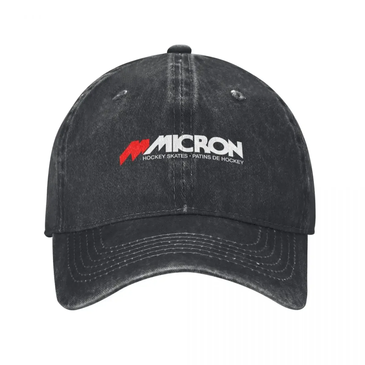 Micron Retro Ice Hockey Logo 4 Baseball Cap derby hat birthday Female Men's