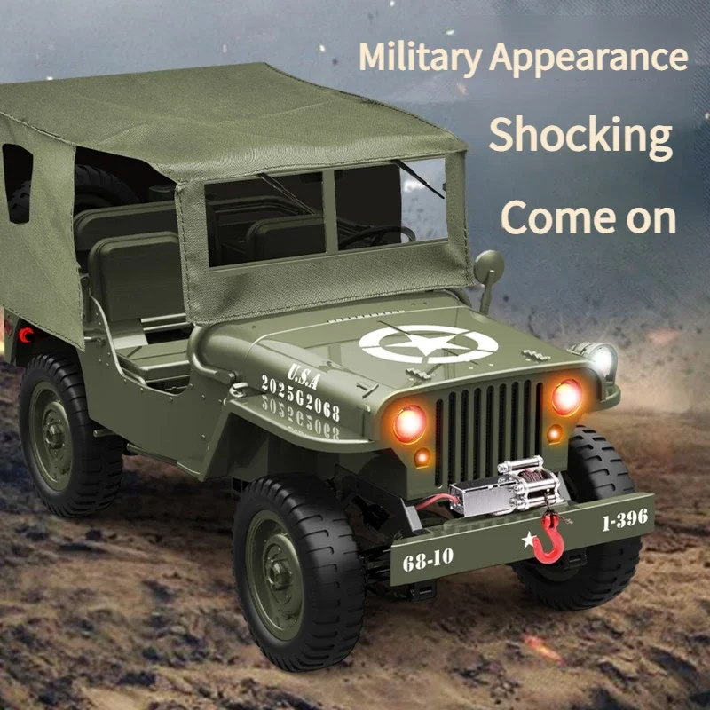 JJRC C8815 Willys Jeep Simulation Remote Control Electric Model Climbing Off Road High Speed Car RC Toy Car