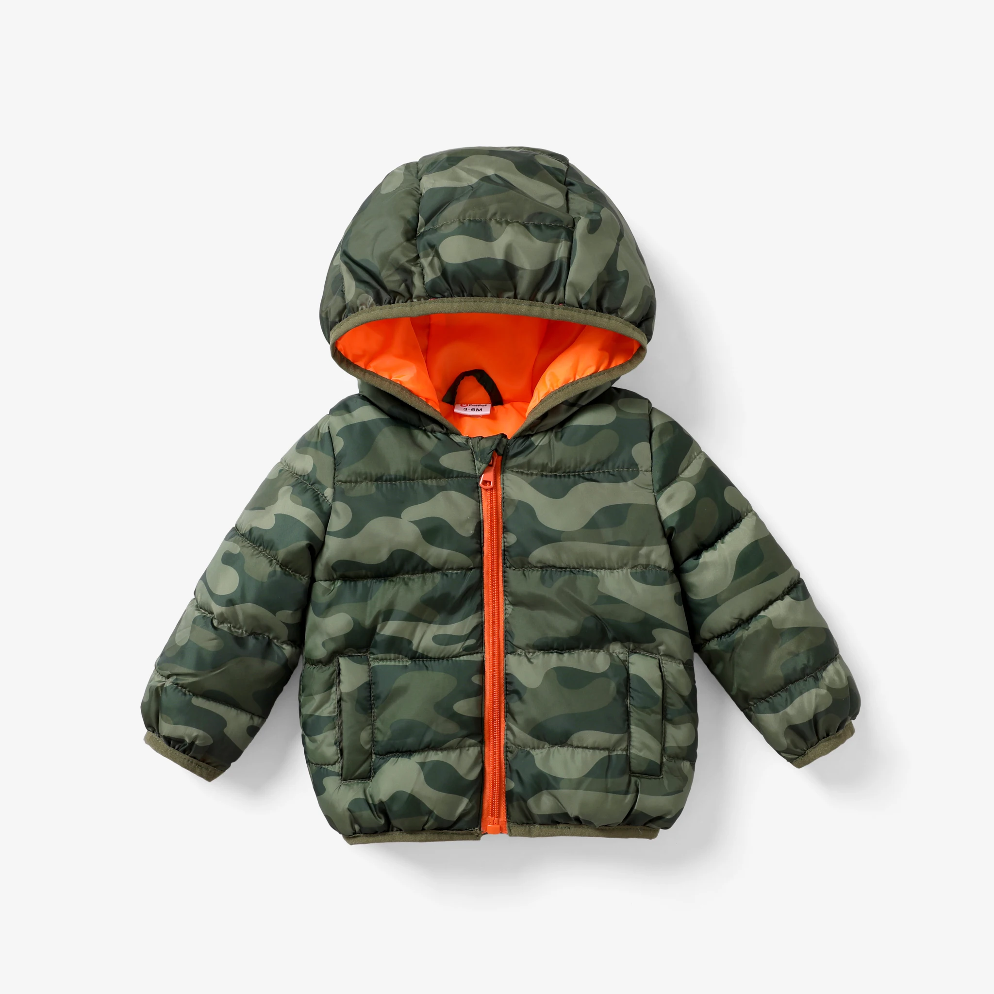 

PatPat Baby Boy Fashionable Camouflage Thick Cotton Coat