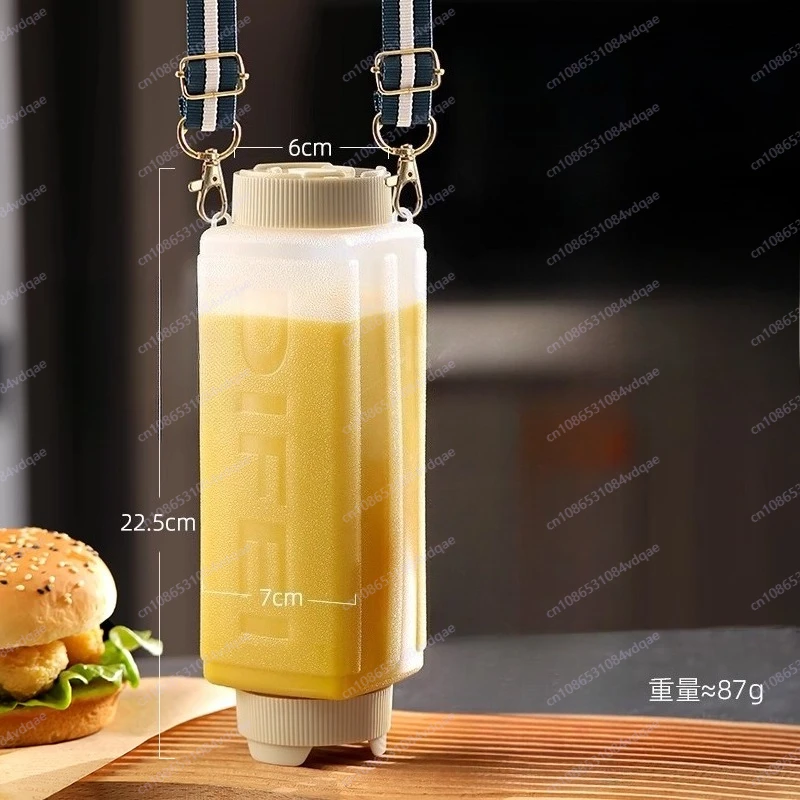 Botella de salsa comercial, puesto de restaurante de comida rápida, dedicado, puede colgar tomate, ensalada de mil ilhas, mostaza