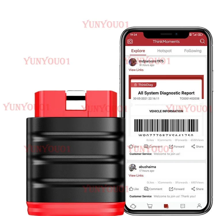 OBD2 Full System Diagnostic Tool, Oil Maintenance, Electronic Handbrake Reset