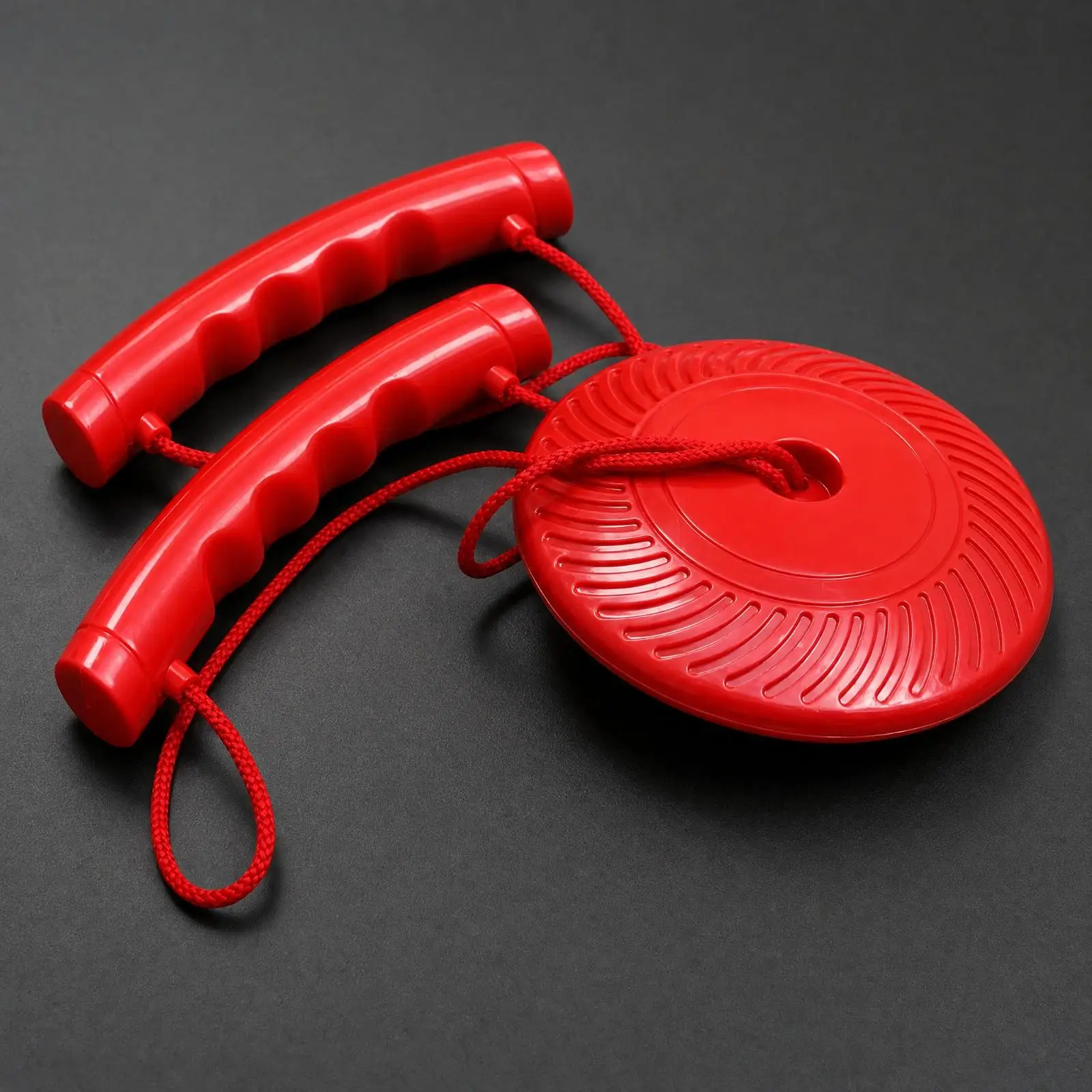 Arm Stretch Pull Ball Toy for Child Upper Body Exercise Kit with Curved Handles and Rope Cord