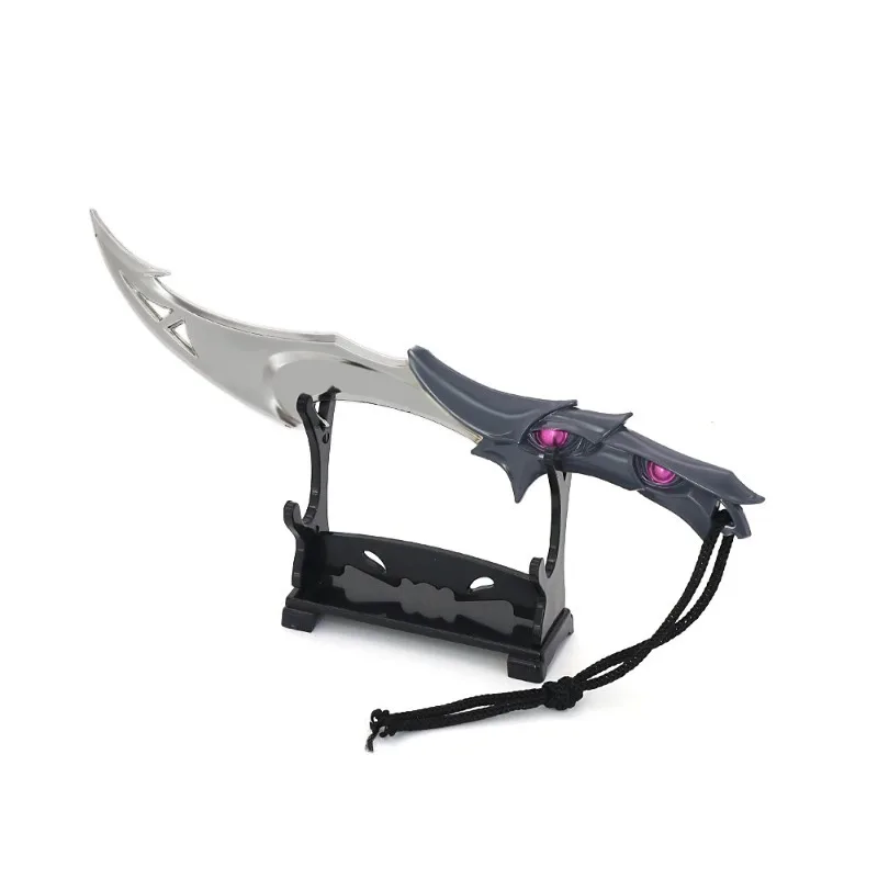 18 سنتيمتر/7.09in Valorant طبق الاصل لعبة الأجهزة الطرفية مفصلة السيف نموذج عرض مكتبي الحلي جمع هدية عيد ميلاد للبنين