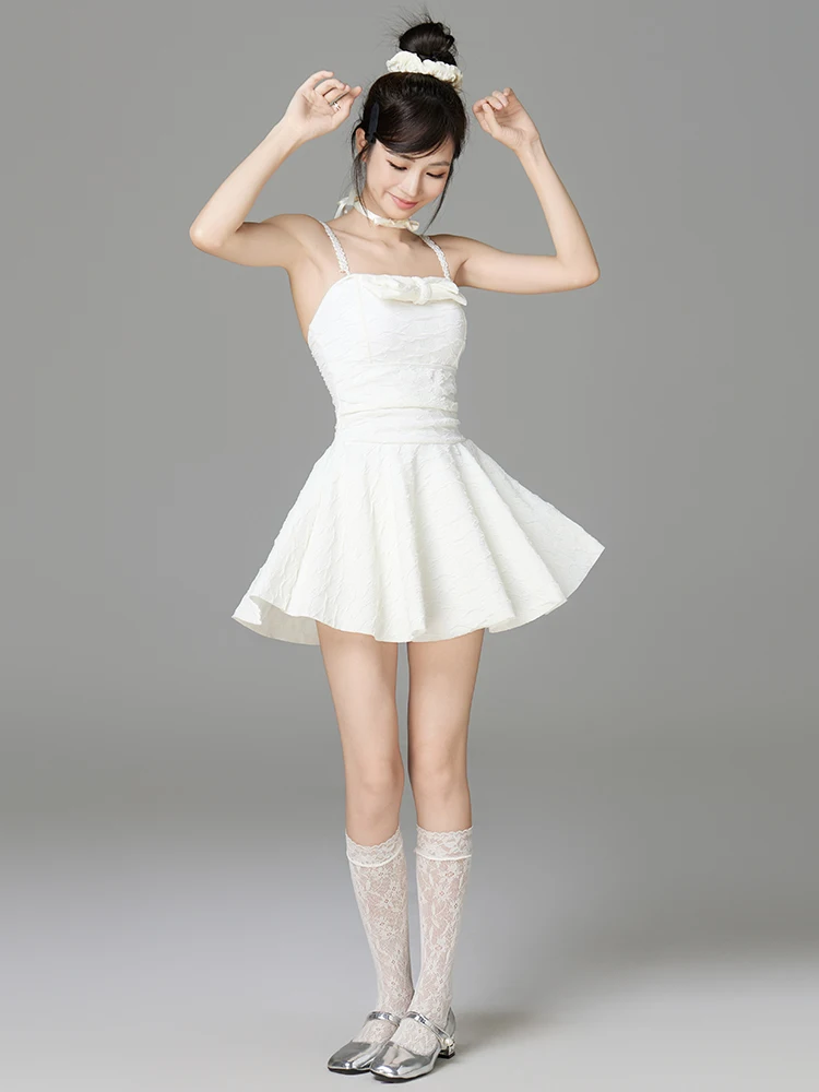 

Ele Swimwear Women's Gown Sle Sweet Girl Hide Belly Slimming Hot Spring Bathing Suit Fixed Chest Pad Svel Casual