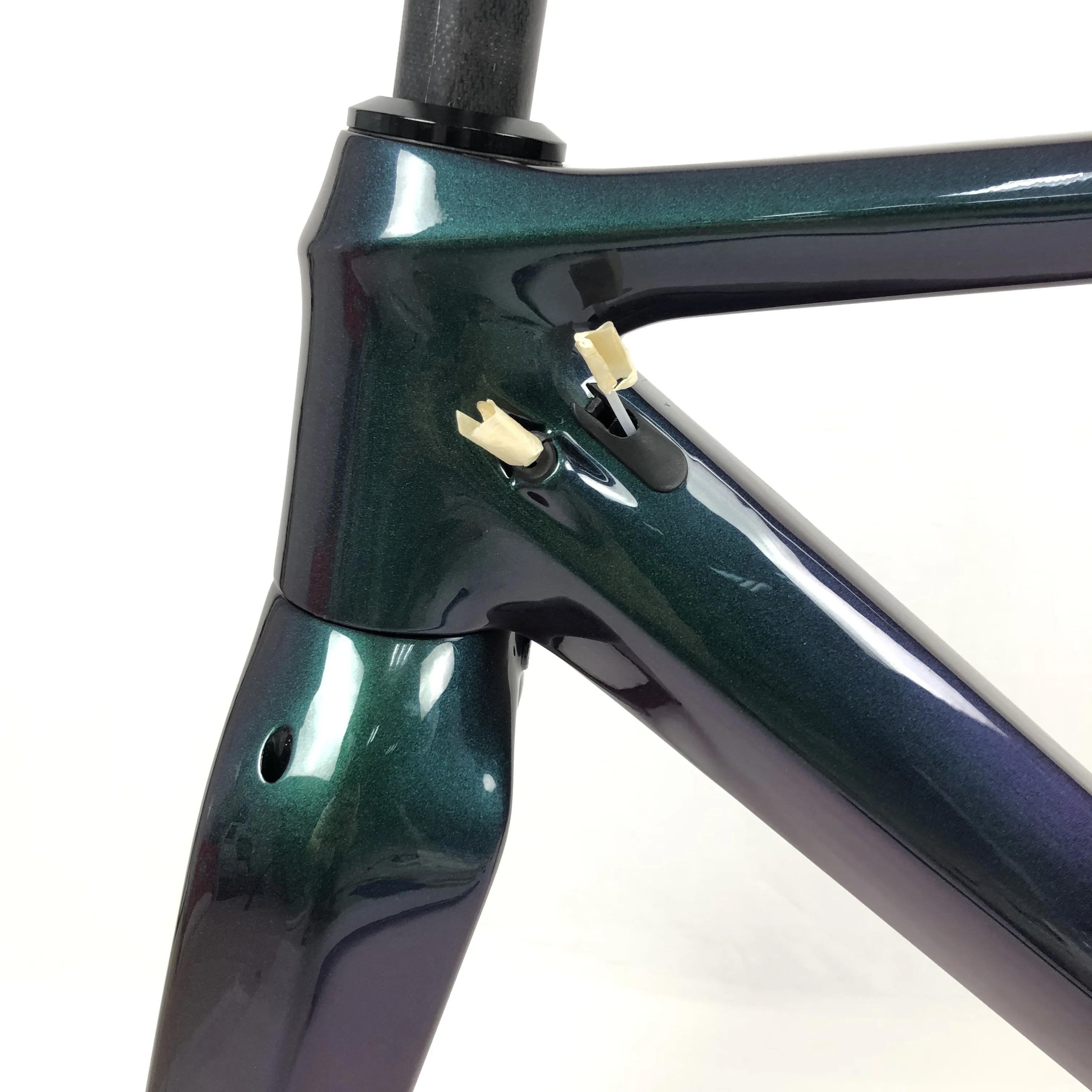 STLF Hongfu الأزرق والأرجواني الحرباء الصين الحصى كامل ألياف الكربون الطريق سباق الحصى إطار دراجة هوائية FM279 #2