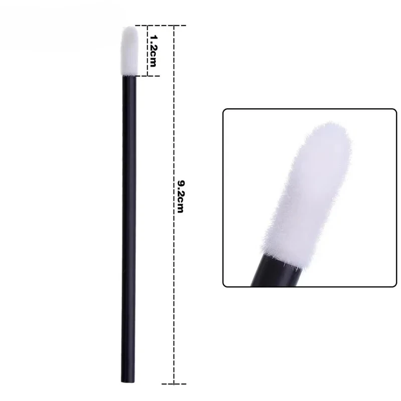 50/100 個使い捨てリップブラシ口紅テスターワンドアプリケーターメイクアップリップブラシメイクアップ美容ツール