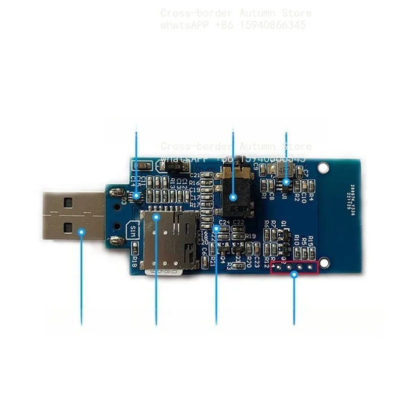 4G full Netcom A7670C module GSM dial to make and receive calls, send and receive text messages TTS voice playback