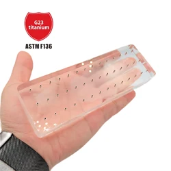 42 Lỗ Acrylic Đỡ Cao Trong Suốt Chất Liệu Phù Hợp Với 14G/16G Bên Ngoài Răng Đâm Thủng bộ Trang Sức Plus 47 Móng Tay