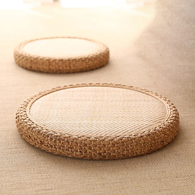 Round Square Japanese Futon Sofa Mat for Living Room Bedroom Home Decor Meditation Yoga Chair Rattan Cushion Poufs