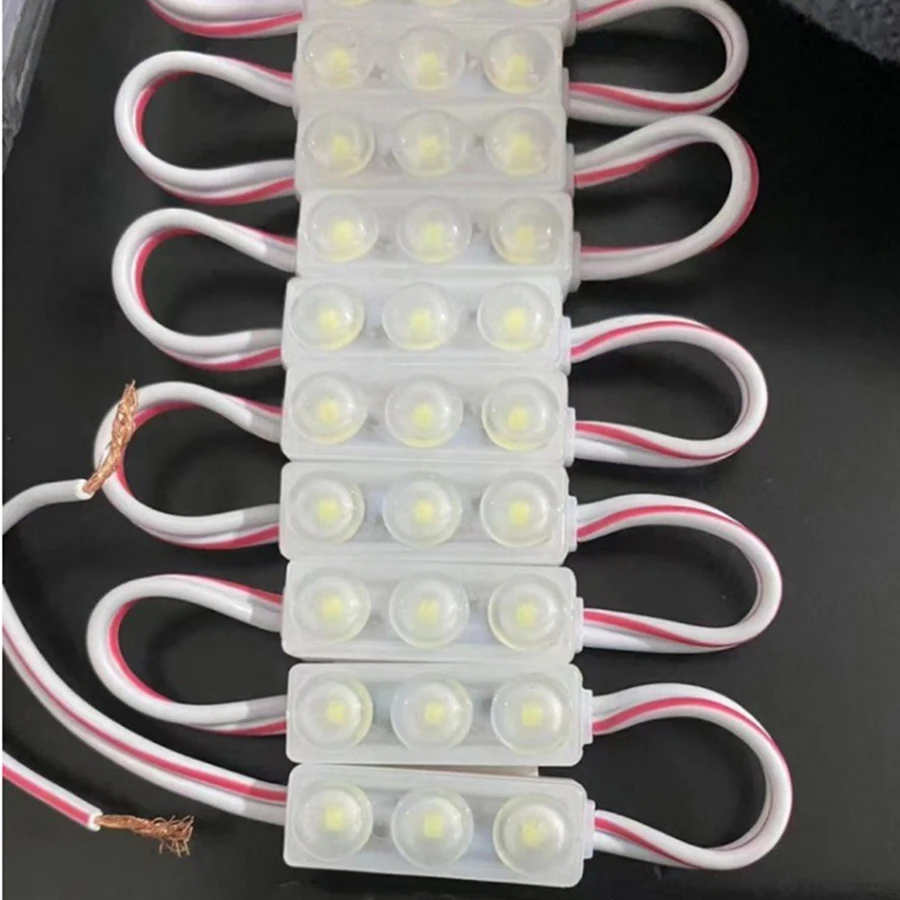 1000pcs DC 12V LED Module 2835 6500k Cool White SMD Modules with Lens 3010 Backlight Waterproof IP67 Sign Lighting Cool White