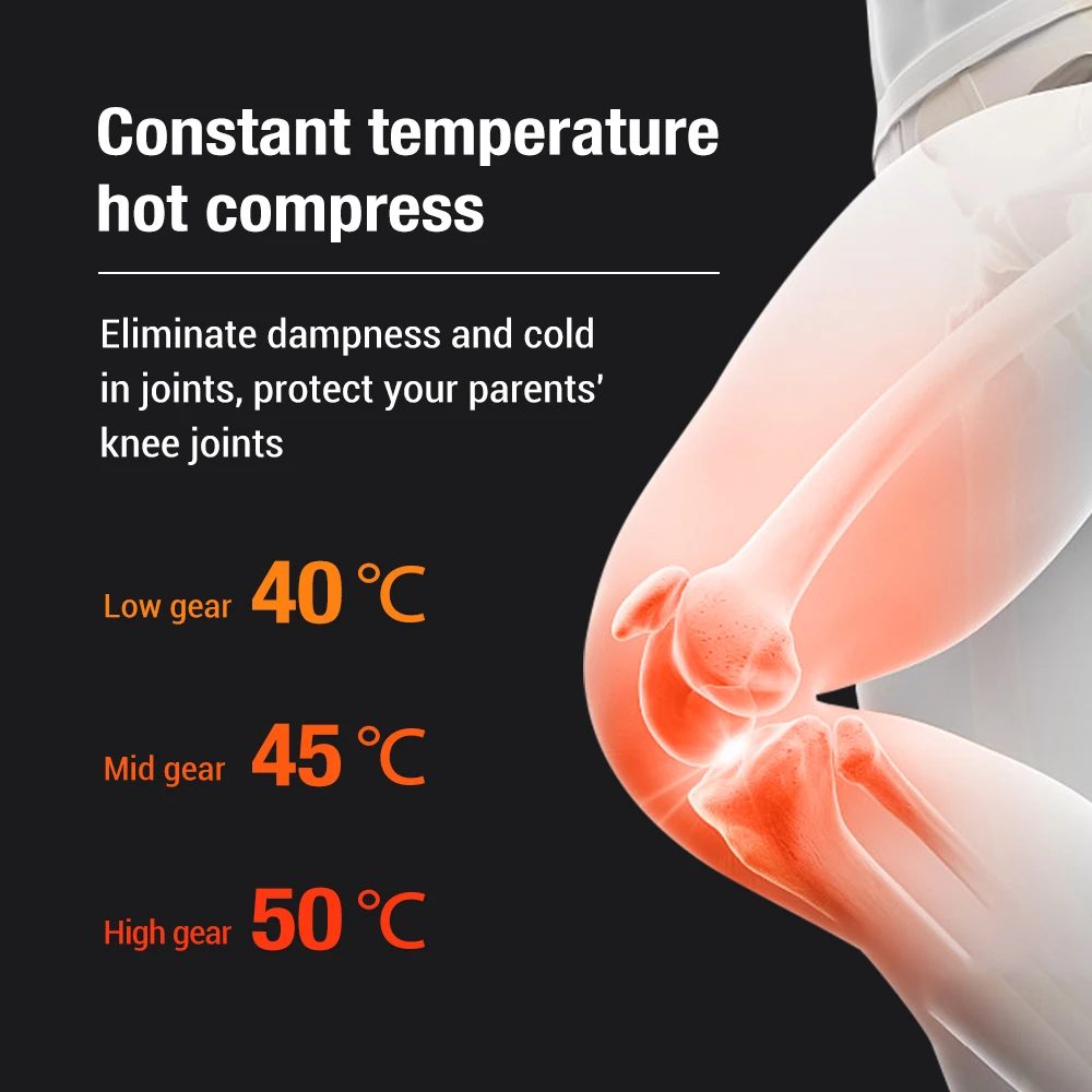 Electric Knee Massage Air Pressure Heating Vibration Massage Leg Joint Hot Compress Knee Pad Airbag Massager