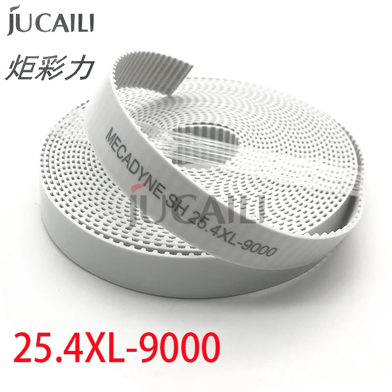 

Jucaili широкоформатный принтер 25,4XL 6000 мм/9000 мм/10000 мм моторный ремень длинный ремень каретки белый открывающийся ремень для цветного принтера Wit