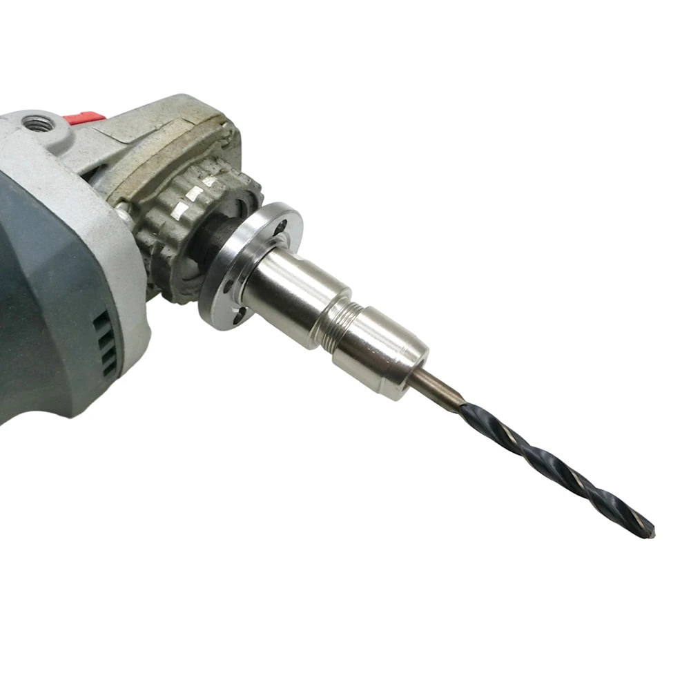 Angle Grinder to Straight Grinder Conversion Chuck Kit Featuring 3mm 6mm Collets and M10 14mm 5/8-11 Thread Adapters
