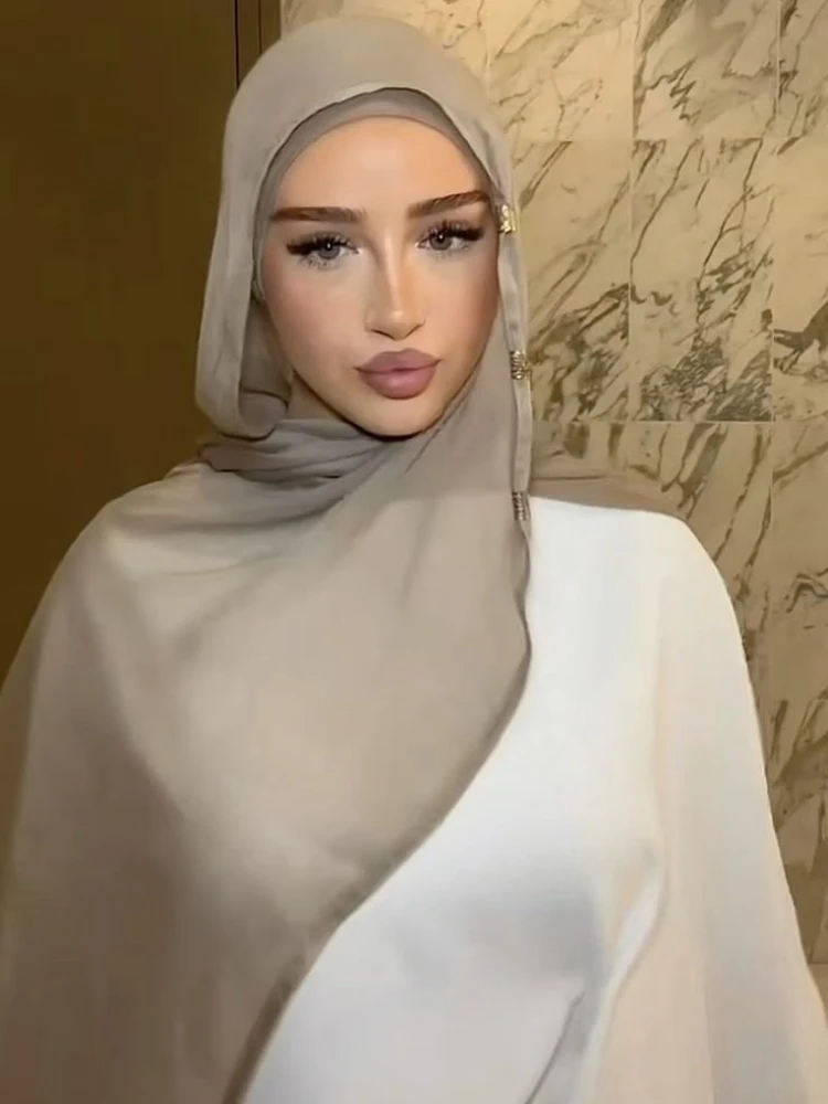 

2pcs Set Muslim Modal Hijab Underscarf Caps Rayon Cotton Shawls for Women Plain Scarf Big Size Headscarf Islamic Turban Headband