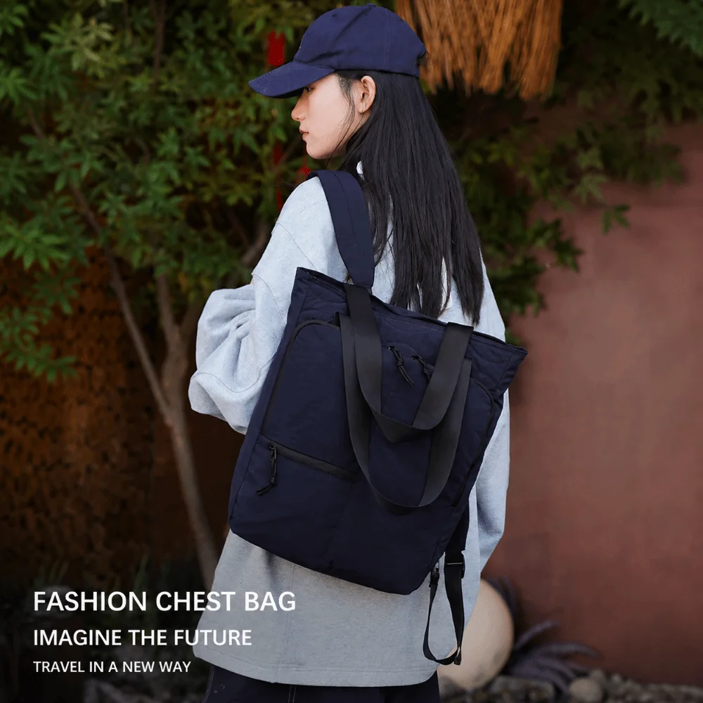 Multi-functional Sport Backpack Large Capacity Multicolor Tote Bag Zippered Closure Sturdy Design One-shoulder Bag Work Use
