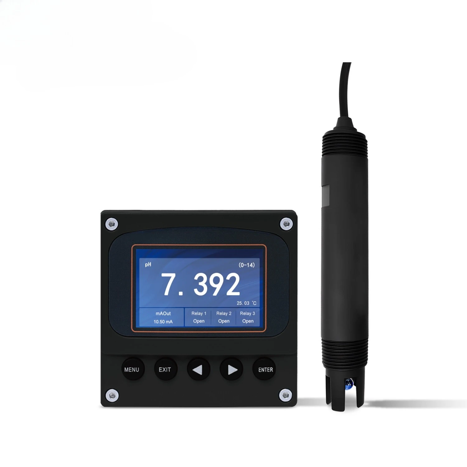 Industrial PH Electrode Probe RS485 or 4-20mA Output PH Sensor for Liquid Water Quality Detection