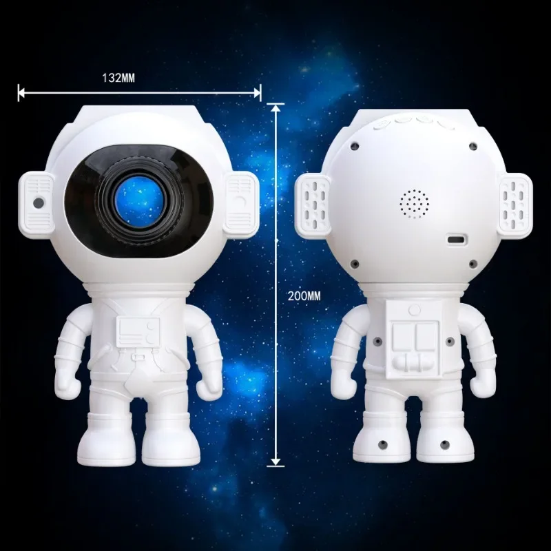 Imagem -03 - Galaxy Astronaut Starry Projetor Led Night Light Star Sky Lamps Nebula Room Decoration Quarto Kids Birthday Gift Bluetooth