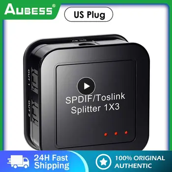Way Optical Digital Audio Splitter 1x3 SPDIF Toslink Coaxial Splitter Converter One input 3 Outputs Support LPCM 2.0 DTS AC3