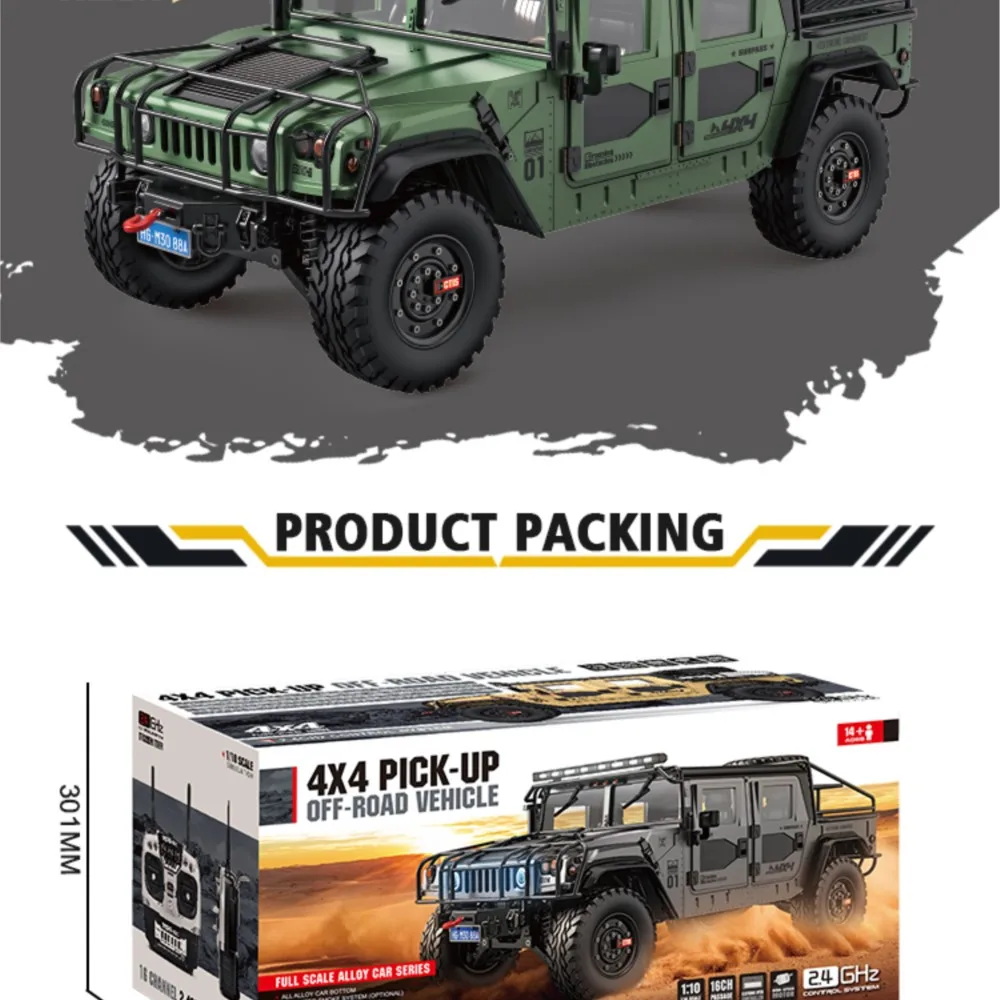 HG P415A 1/10 مقياس RC على الطرق الوعرة مركبة ترقية 4x4 البيك اب الزاحف Climbinf نموذج سيارة مع ضوء الصوت الهدايا اللعب TH21811